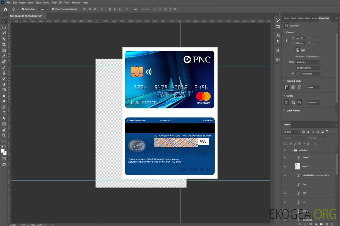 Mastercard de la banque PNC américaine template Mastercard de la banque PNC américaine template